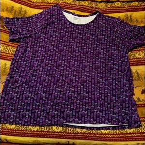 Catherine’s purple w- arrows top